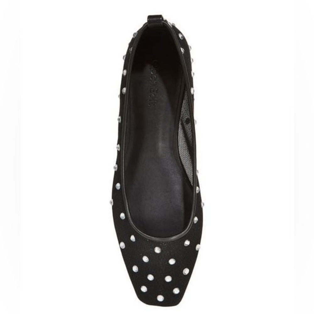 Open Edit Lennox Rhinestone Mesh Flat - Picture 2 of 10